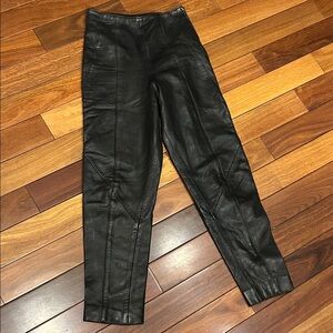 Wilsons Leather Black high rise Leather pants